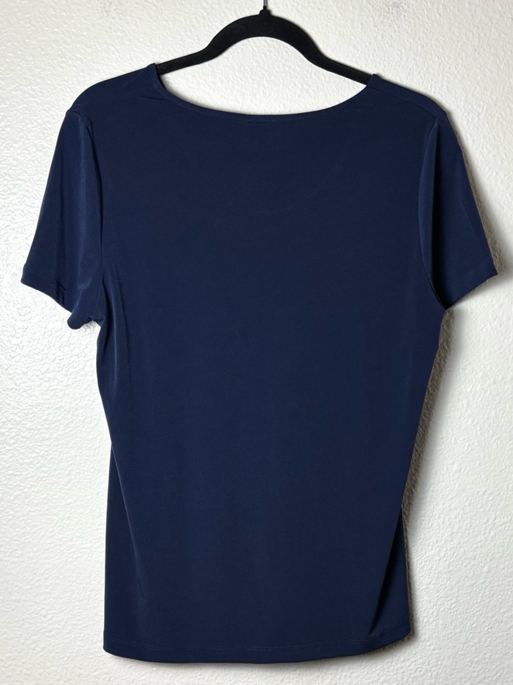 Chico's side-knot grommet top in navy blue women's size medium Chicos size 1 - Picture 9 of 16